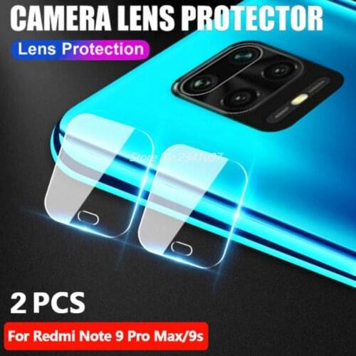 2Pcs Lens Protector Glass for Xiaomi Redmi Note 9S 9 Pro Max Screen Film For Xiaomi Mi 10 Lite 9 Pro Redmi Note 9S 8T 8A 7 6 Pro