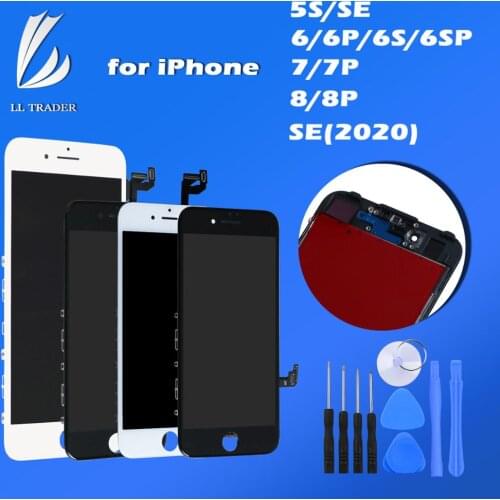 Black/White LCD Display Screen For iPhone 7 8 6s 6 Plus LCD Touch Screen Replacement Pantalla for iPhone 8 7 6s 6g 5s Assembly