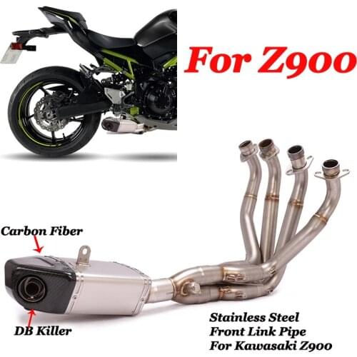 For KAWASAKI Z900 Ninja 900 Motorcycle GP Exhaust Full System Stainless Steel Front Pipe Link Pipe Escape Muffler DB Killer