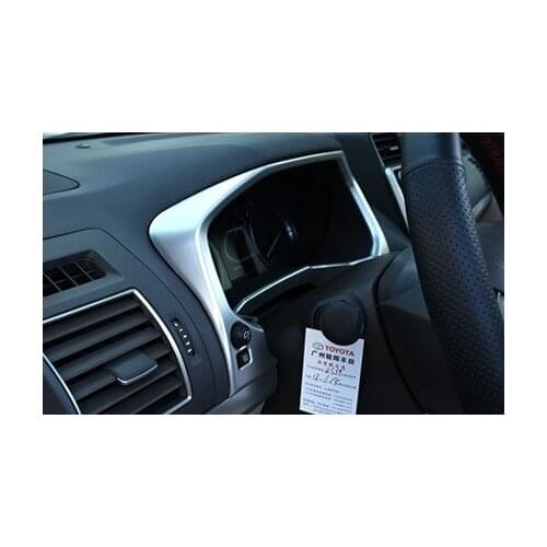 For Toyota Land Cruiser Prado 150 2018 2019 2020 FJ150 ABS Chrome Car Dashboard Decorative Cover Accessories