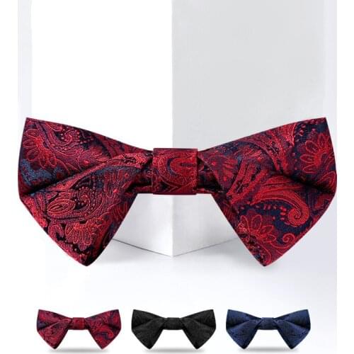 2021 Designer Brand Retro Bowtie For Men Italian Style Groom Wedding Party Butterfly Bow Tie Polyester Silk Two Layer Gift Box