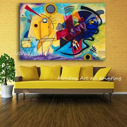 Famous Wassily Kandinsky Oil Painting hand painted Classic oil painting Art Wall painting Canvas art Wall paintig for bedroom