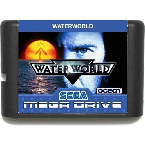 Water World 16 bit MD Game Card For Sega Mega Drive For Genesis