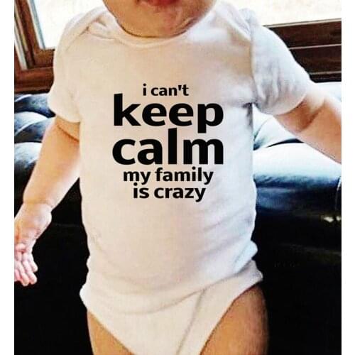 Baby Onesie Kids Summer Clothes One Piece Jumpsuit Cotton Newborn Boy Costume Clothing for Babies Girls Rompers Keep Calm
