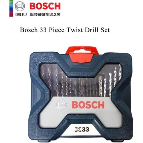 Bosch 33 Piece Twist Drill Combination Metal Drill Bit Masonry Drill Bit Woodworking Drill Bit Screwdriver Head Mixed Set Tool