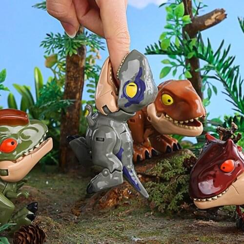 L41D Tyrannosaurus Carnotaurus Raptor Deformation Mecha Dinosaur Toy Childrens Educational Building Block Toy