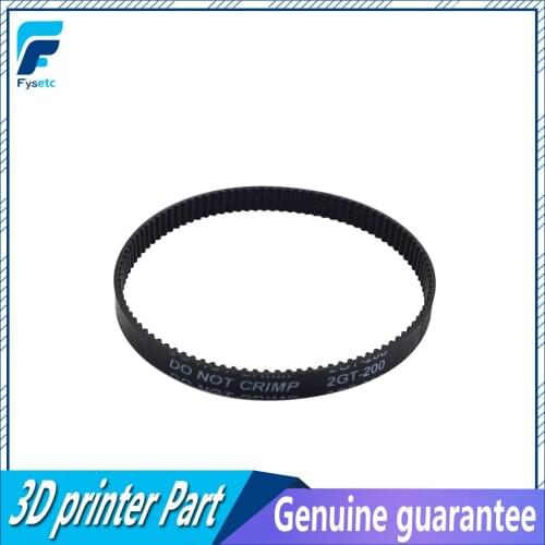 1pc 3D printer Belt Closed Loop Rubber GT2 Timing Belt 200-2GT-6 Teeth 100 Length 200mm Width 6mm For UM2 Ultimaker Slider
