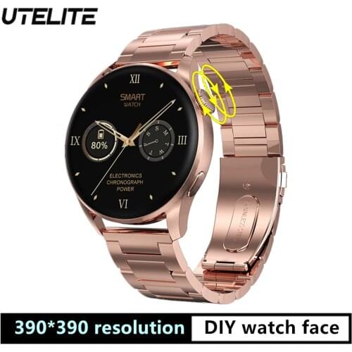 UTELITE DT3 Smart Watch Men Women Smartwatch 1.36inch Screen 390*390IPS Bluetooth-compatible Call IP68 HeartRate Monitor Watches
