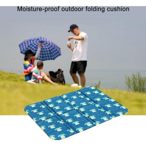 385X283X8mm Moisture-Proof Folding XPE Foam Pads Waterproof Sitting Mat Cushion Seat for Outdoor Camping Park Picnic Mountaineer