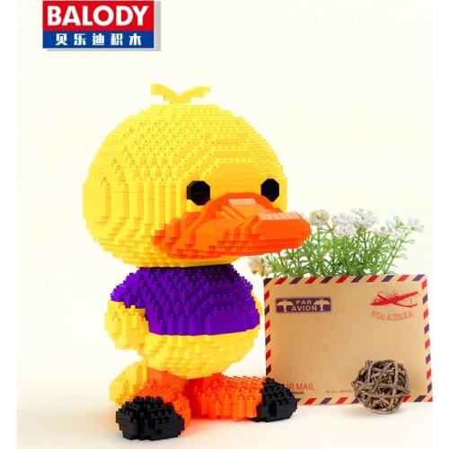 18094 Cartoon Ducks Building Blocks DIY Mini Bricks Assembly Model Mirco Blocks Gifts Toys For Kids 720pcs Blocks