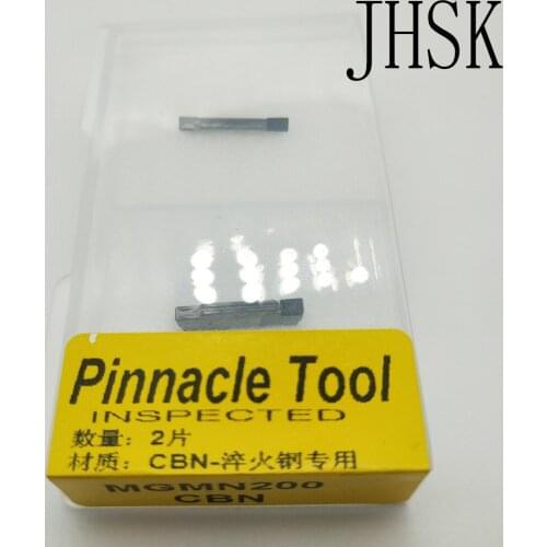 2PCS MGMN200/300/400/500 PCD CBN Insert Solid Diamond Cutting Tool Tipped High cost performance