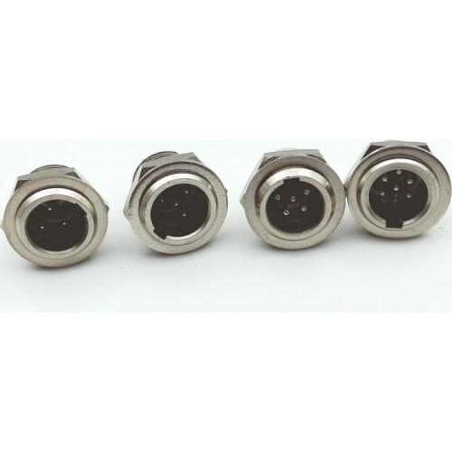 2pcs Mini Chassis Panel Mount XLR Male 3PIN/4PIN/5PIN/6PIN connector