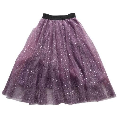2021 Girls Skirt Summer Spring Kids Mesh Skirts Sequined Princess Skirt Autumn Children Clothes Mother Daughter Family Matching