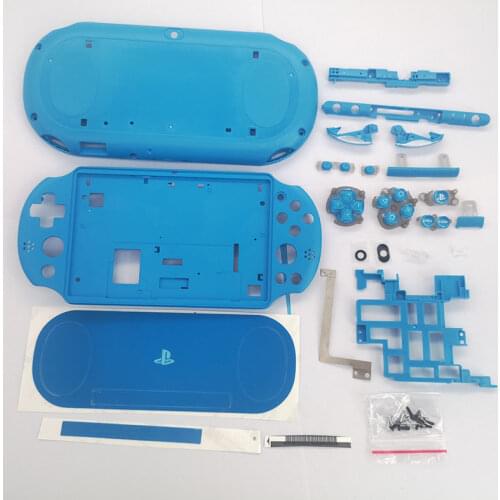 3Colors Replacement Housing Shell Case cover Buttons for PSV2000 PSV 2000 Front Faceplate cover Case for psvita2000 console