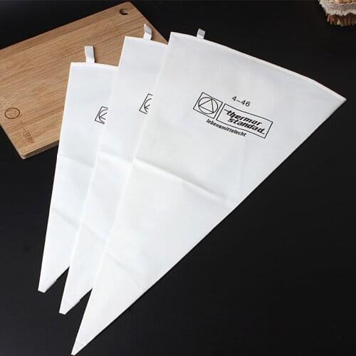 3pcs High Quality Food Grade Baking Tools White Cotton Canvas Pastry Bags Pastry Tools