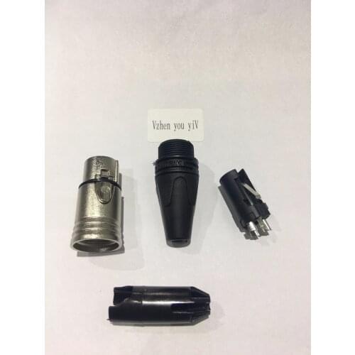 5PCS/lot for brand NC3FXX Female A set of 3 pin XLR Connector sliver Original