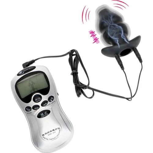 Electric Shock Prostate Massage Anal Plug Sex Toys for Women Female Masturbation Erotic