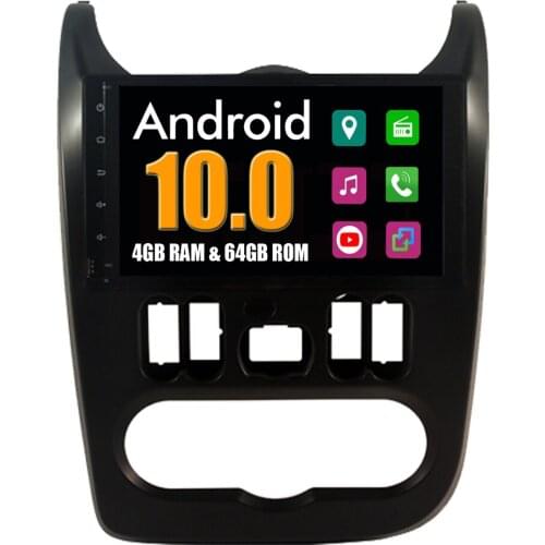 RoverOne Car Radio GPS For Renault Logan I Sandero Lada Lergus Dacia 2008 Duster Android 10 Multimedia Player Stereo Bluetooth