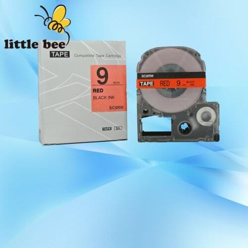 Free shipping tape LC-3RBP for KINGJIM/EPSON labelworks compatible for LW-300 LW-400 labelling maker label tapes