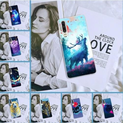 Phone Case For Huawei P Smart Z P Smart Plus 2019 Cool Animal Wolf Cat Silicone Back Cover For Huawei P30 Lite Pro P20 Lite 2019