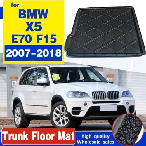 For BMW X5 E70 F15 2018 2017 2016 2015 2014 - 2007 Boot Mat Rear Trunk Liner Cargo Floor Tray Carpet Pad Protector Waterproof