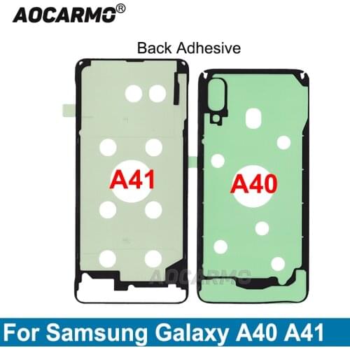 Aocarmo Back Cover Adhesive Sticker Glue For Samsung Galaxy A40 A41 Replacement Parts