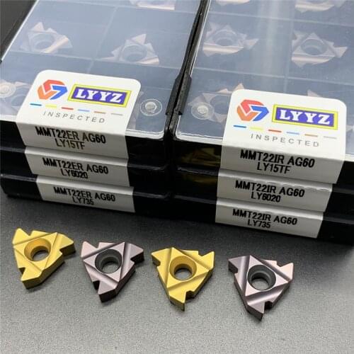 NEW 10pcs MMT22IR/ER AG60 LY15TF/LY735/LY6020 CNC blade Carbide