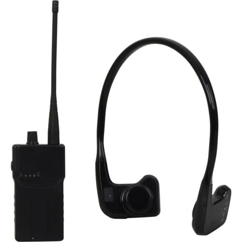 NEW Arrival Waterproof Bone Conduction Receiver Transmitting System with 1 WalkieTalkie Transmitter +2 Receivers+1 Microphone