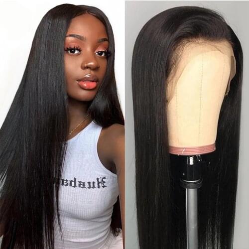 13x4 Lace Front Wig Straight Human Hair Lace Wig Brazilain Hair Pre Plucked Lace Frontal Wigs 150% Density Exquisite Looks