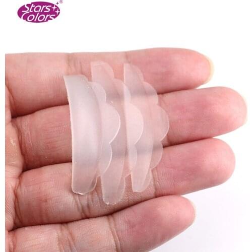 3pair/pack Eyelashes Eye Pads for Eyelash Extension Eyelash Silicone Patches Under Eye Pads Eye Lash Stickers Make Up Tools