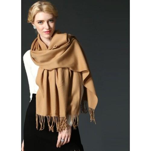 Luxury Brand Scarf Winter Thick Shawls and Scarves 100% Cashmere Blanket Scarf for Women and Men Tassel Stoles Pashmina Echarpes