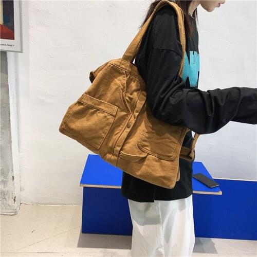 Girl Fashion Handbag Canvas Teenager Shoulder Bags Teenage Womens Messenger Bags Ladies Casual Bags Teen Purse Crossbody Purse