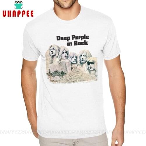 Deep Purple In Rock Cotton T-shirt 5XL Boyfriends Port Tee Shirts