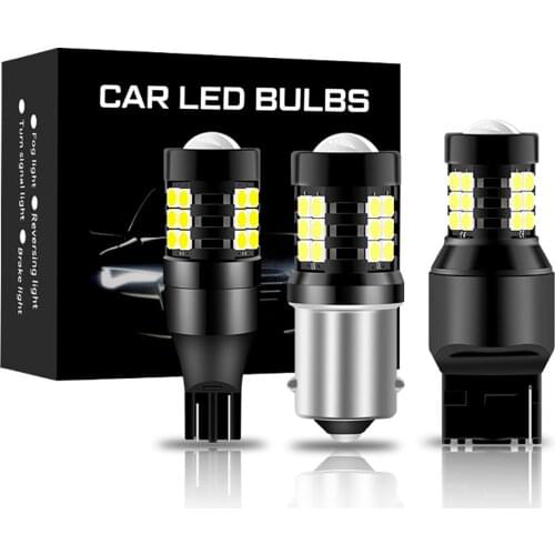 2PCS 12V-24V DC Car Truck Canbus S25 BA15S P21W Bay15S PY21W Bay15D P21/5W LED Car Lights Bulb Turn Signal Lamp Brake Light LED