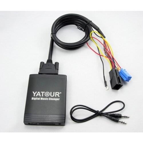 Car Digital CD Music Changer for Audi A2 A3 A4 A6 1999-2003 A8 Allroad TT USB MP3 Player AUX adapter Bluetooth Interf Yatour m06