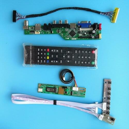 For LP141WX3-TLA4 New Driver Board Controller USB Module 1 lamps 14.1" Digital Signal VGA AV TV 30pin 1280X800