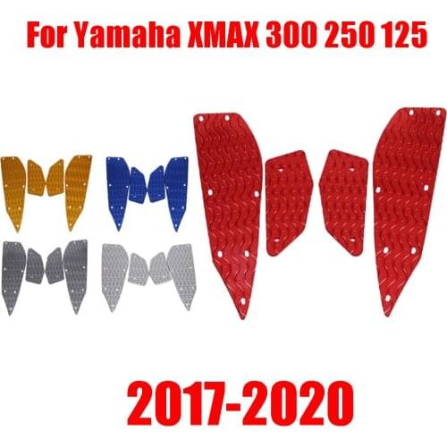 For Yamaha XMAX300 XMAX250 X-MAX XMAX 300 400 250 125 2017-2019 2020 Motorcycle Footrest Foot Pads Pedal Plate Pedals Footboard