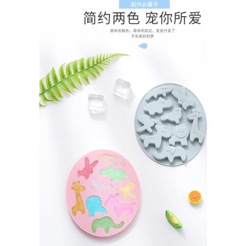 Cartoon animal Chocolate Mold DIY cake baking mold gutta percha candy pudding sugar ice mold