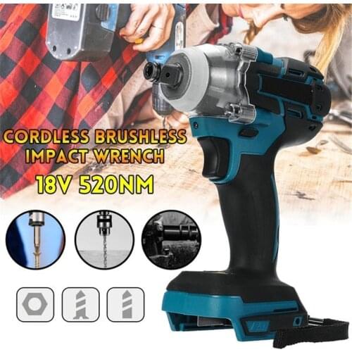 18V 1/2 Socket Wrench Electric Brushless Impact Wrench Cordless Power Tool Rechargeable For Makita Battery DTW285Z