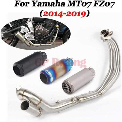Motorcycle Full Exhaust System Muffler Pipe For Yamaha MT-07 FZ-07 MT07 FZ07 MT 07 2014-2019 XSR700 2014-2019