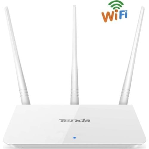 HUASIFEI TENDA F3 300M 2.4GHz Wifi wireless router 1WAN+3LAN RJ45 Ports Multi Language wifi Repeater for home and office
