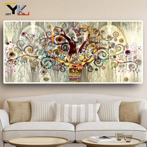 Gustav Klimt Tree of Life Canvas Painting Wall Art Prints Posters Classical Abstract Painting on canvas For Living Room