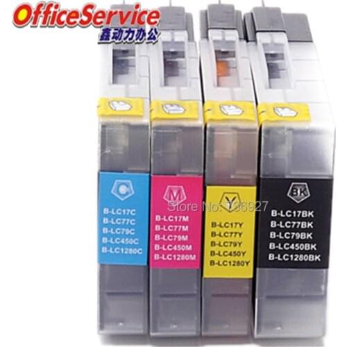 LC17 LC77 LC79 LC450 LC1280 LC1240 Compatible Ink Cartridge For Brother MFC-J430W J6910DW J825DW DCP-J525N DCP-J925N printer