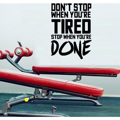 Cute GYM Family Wall Stickers Mural Art Home Decor For Living Room Bedroom Vinyl Mural Decal