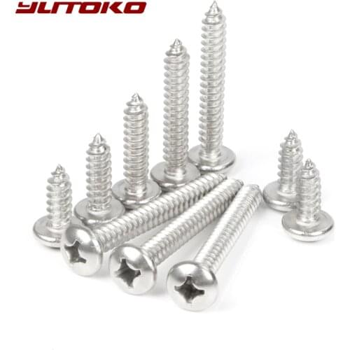 YUTOKO Stainless Steel Flat Head Screws Kits High strength Self-Tapping Screws Assortment Set For Wood Furniture
