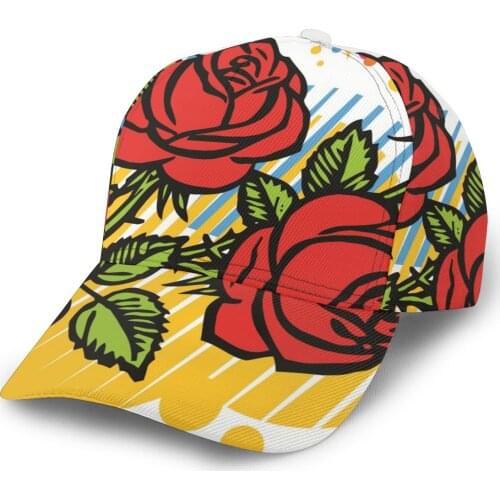 2021 New Baseball Cap Fishing Caps Men Outdoor Hunting Hat Hiking Hat Roses