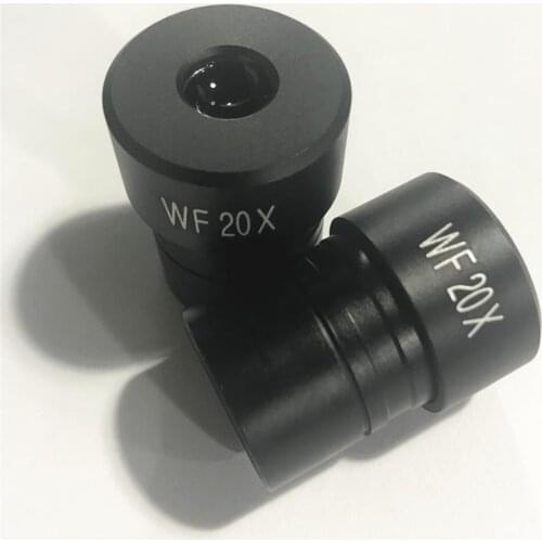 2PCS WF20X Microscope Eyepiece for Biological Microscopes with Mounting Size 23.2mm