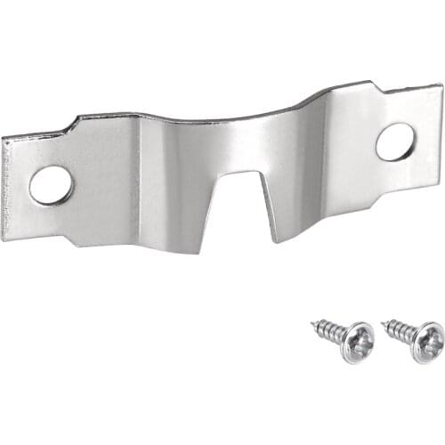 Uxcell Picture Hanger Plate, 48mm x 15mm U Type Thicken Hook for Frames with Screws, 100 Pcs (Silver)