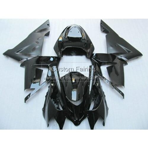 Pop Custom Fairings for Kawasaki ZX10R zx 10r Ninja 2005 2004 / 05 04 matte & glossy Black fairing kit SF34