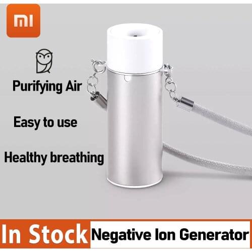 Xiaomi Wearable Fresh Air Negative Ion Generator Purifier Necklace Mini Portable Air Cleaner Low Noise Air Freshener Fight flu